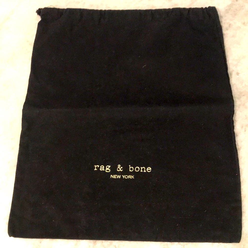 Rag & Bone New York Dust Bag Handbag Shoes Black Drawstring Organization Travel